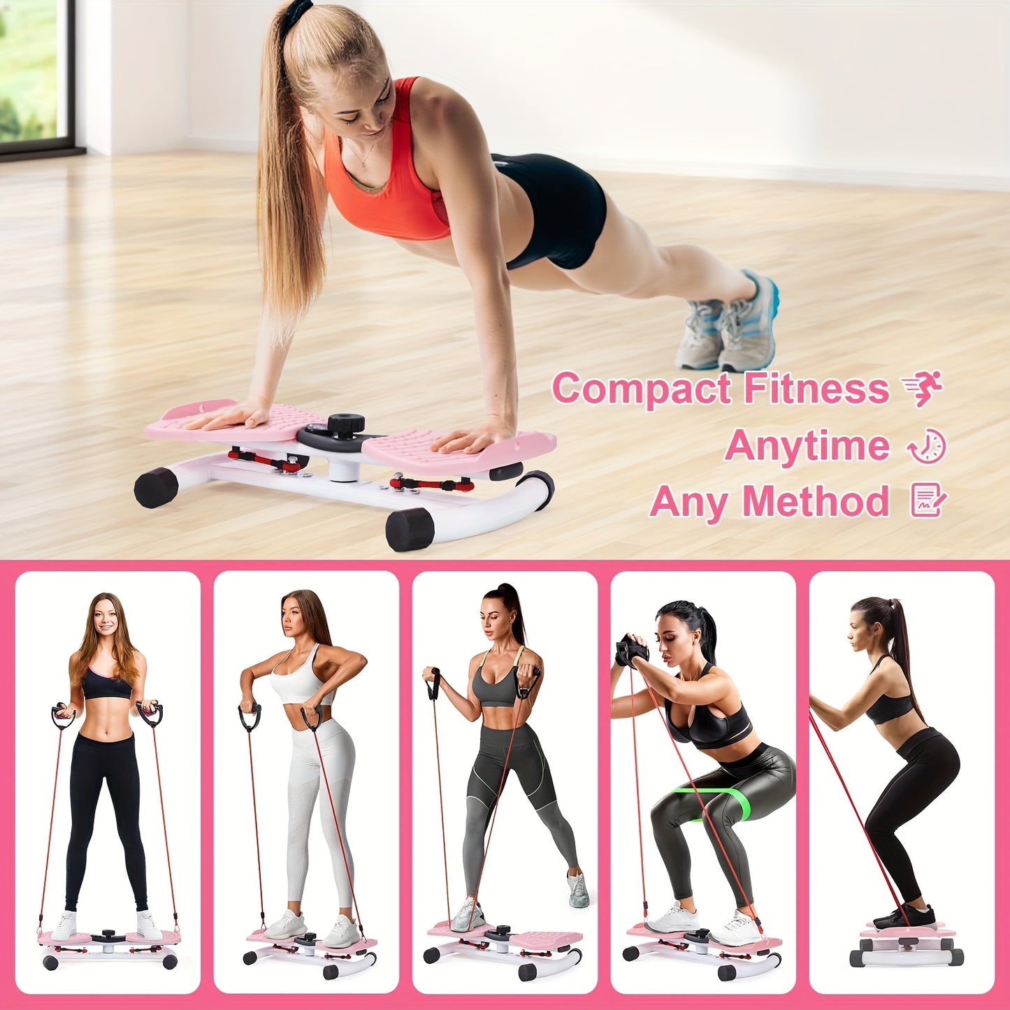 Waist Twisting Machine, Ab Twister Board For Exercise, Noiseless Exercise Waist TwisterFor Home Gym Equipment, 330 Lbs Capacity |Track Time, Reps, Calories With DigitalDisplay