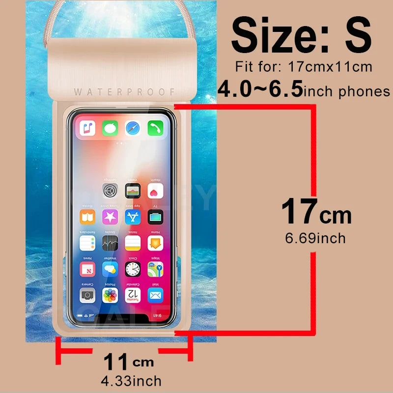 Universal Waterproof Pouch Cellphone Dry Bag Case for all Phones