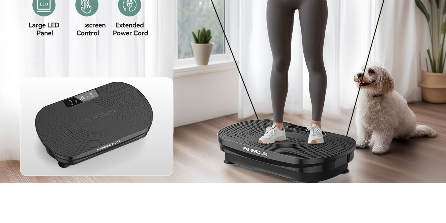 Vibration Plate Exercise Machine, 330 LBS Weight Capacity & Multiple Modes, Whole Body Vibration Plate Exercise Machine For Home, Power Plate Vibration Platform For Toning & Wellness, Valentines Day Gifts