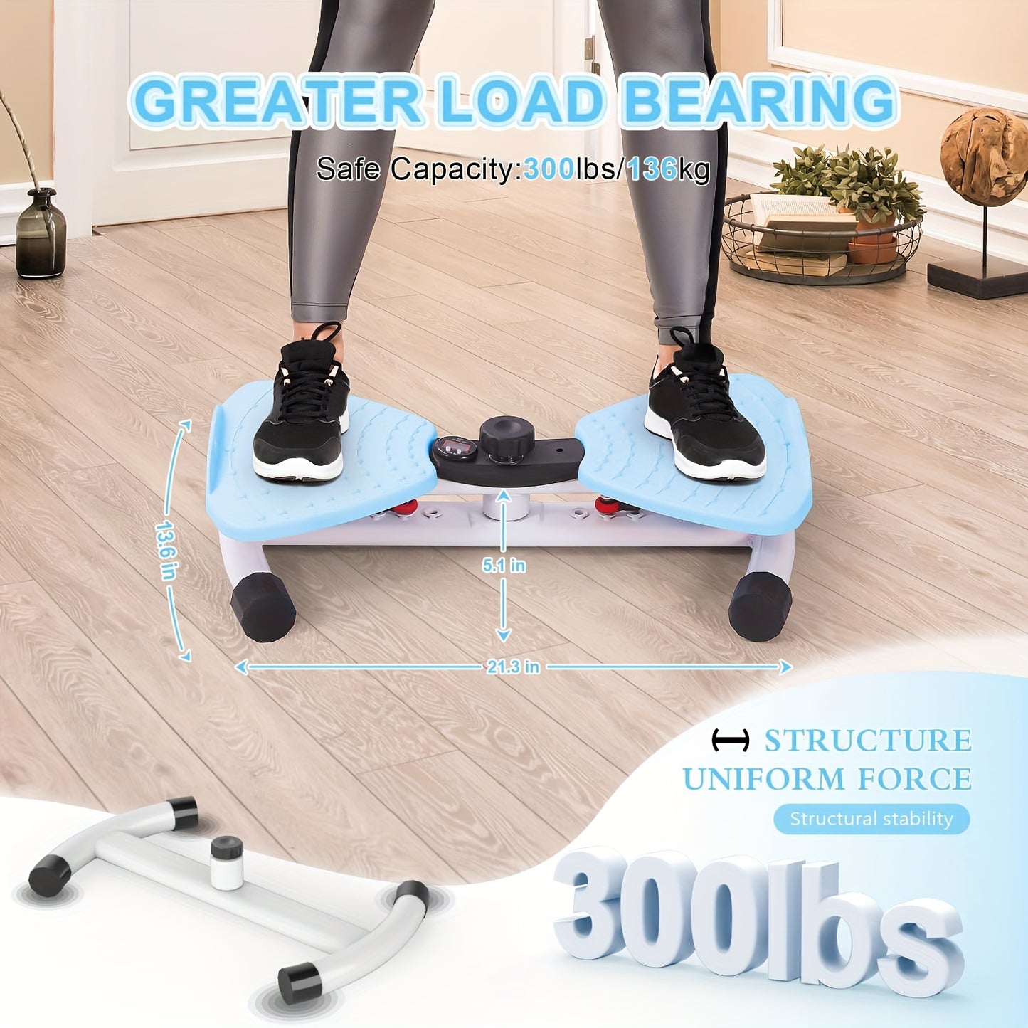 Waist Twisting Machine, Ab Twister Board For Exercise, Noiseless Exercise Waist TwisterFor Home Gym Equipment, 330 Lbs Capacity |Track Time, Reps, Calories With DigitalDisplay