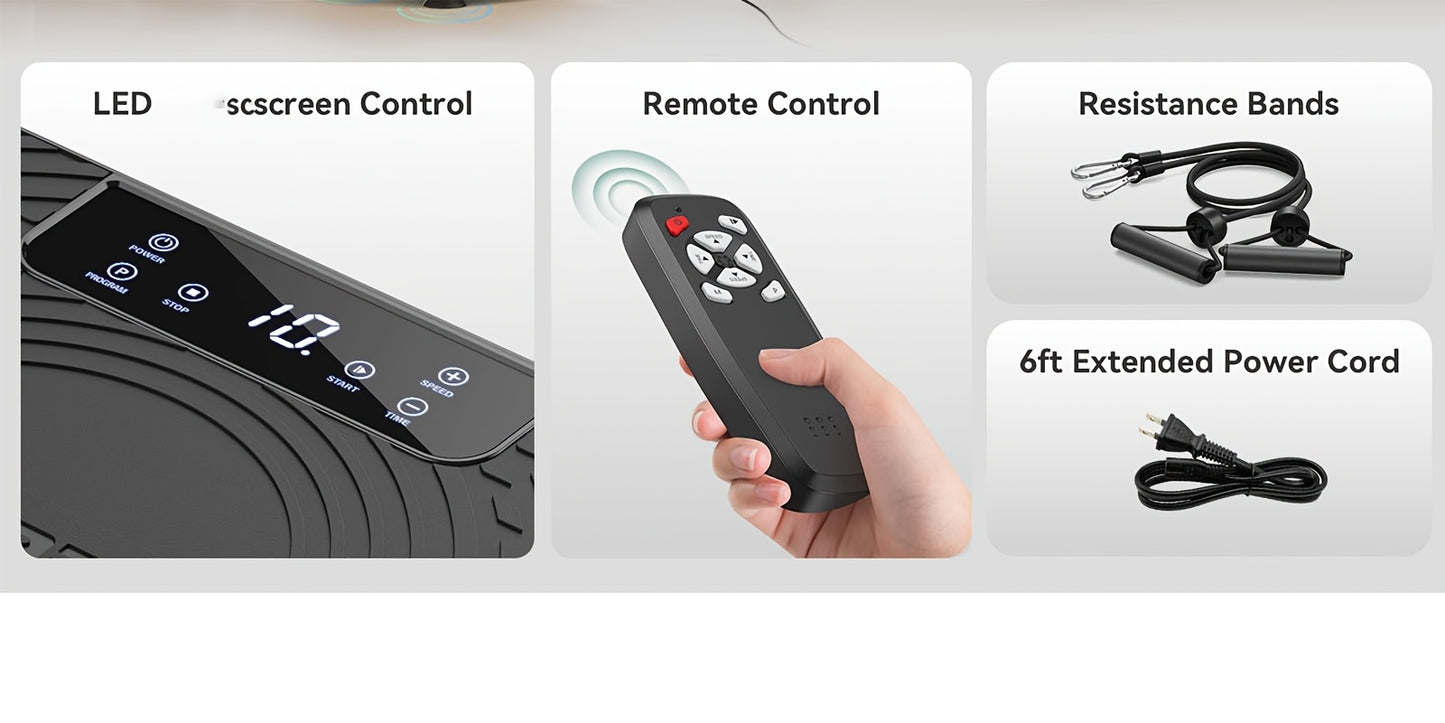 Vibration Plate Exercise Machine, 330 LBS Weight Capacity & Multiple Modes, Whole Body Vibration Plate Exercise Machine For Home, Power Plate Vibration Platform For Toning & Wellness, Valentines Day Gifts