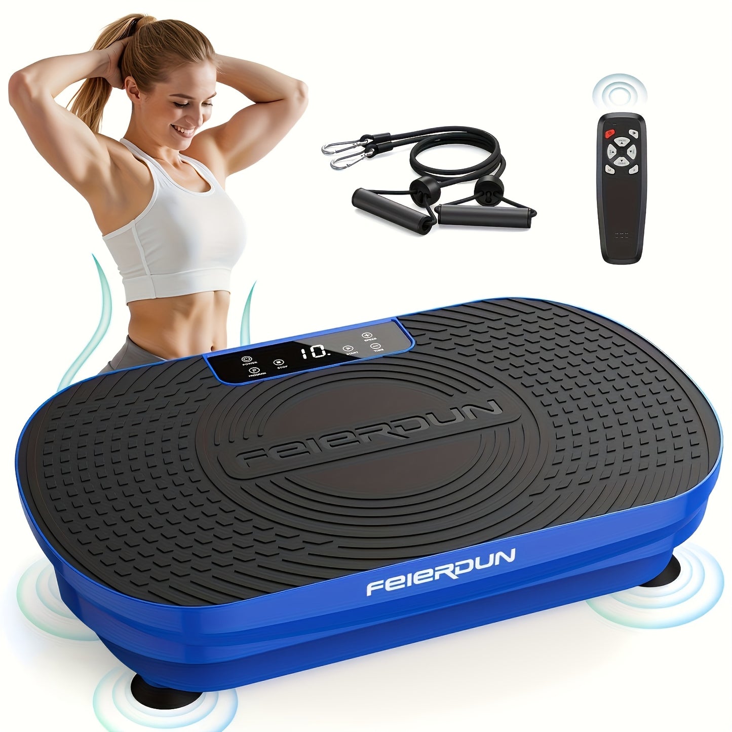 Vibration Plate Exercise Machine, 330 LBS Weight Capacity & Multiple Modes, Whole Body Vibration Plate Exercise Machine For Home, Power Plate Vibration Platform For Toning & Wellness, Valentines Day Gifts