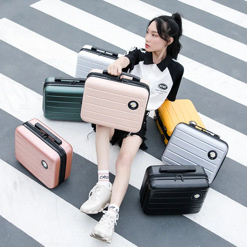 Mini Travel Makeup Case with zipper closure