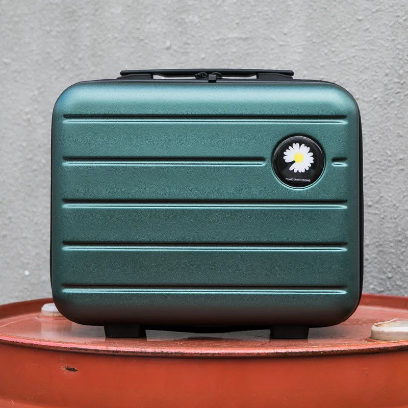 Mini Travel Makeup Green Case 