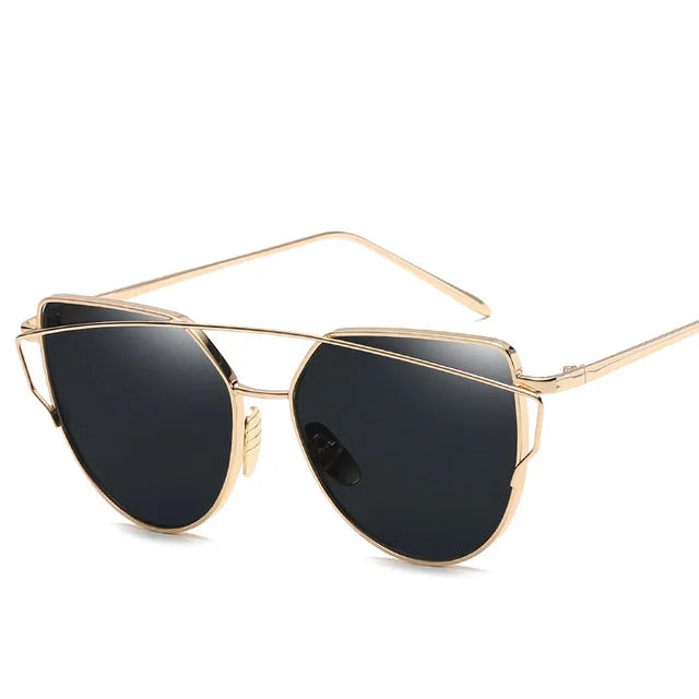 Cat Eye Mirror Sunglasses 