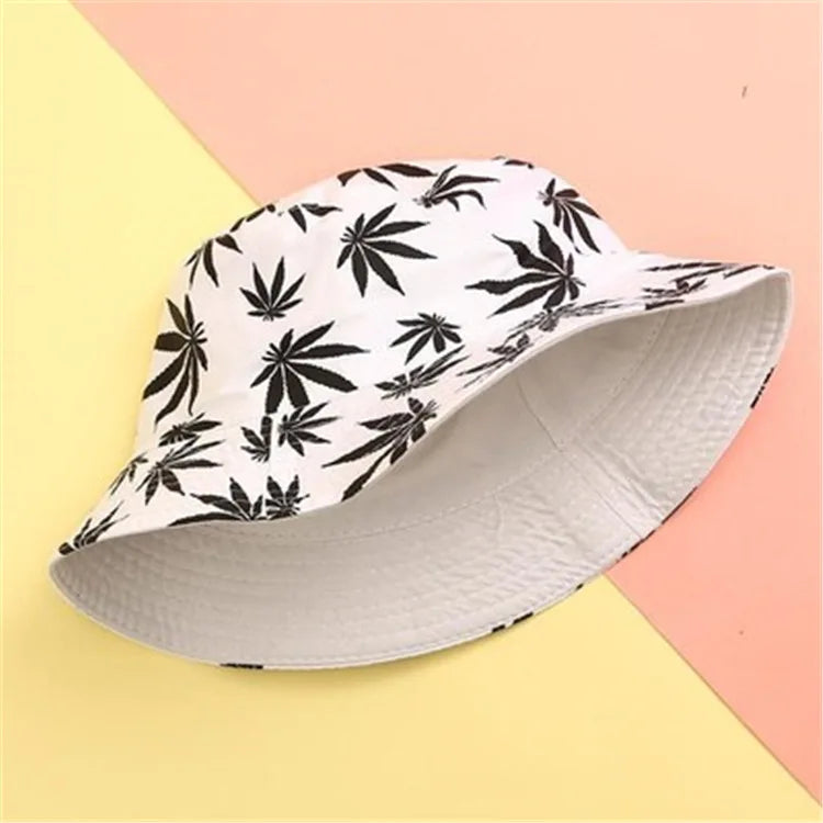 Ayaco.Fan Maple white Bucket Hat 