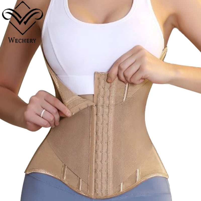 Wechery Waist Trainer Woman Body Shaper Slimmer Tummy Control Waist Shaper Belts Tight Hourglass Sheath Flat Belly Underwear