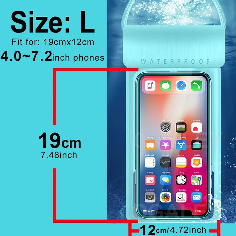 Universal Waterproof Pouch Cellphone Dry Bag Case for all Phones