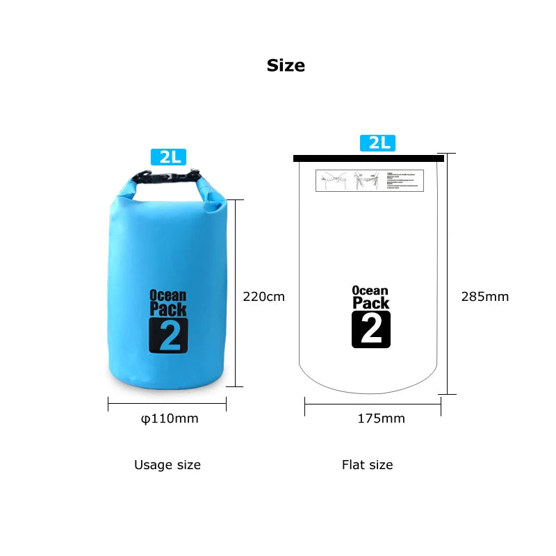 2L waterproof dry bag