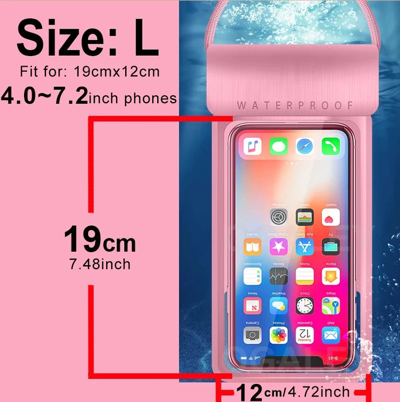 Universal Waterproof Pouch Cellphone Dry Bag Case for all Phones