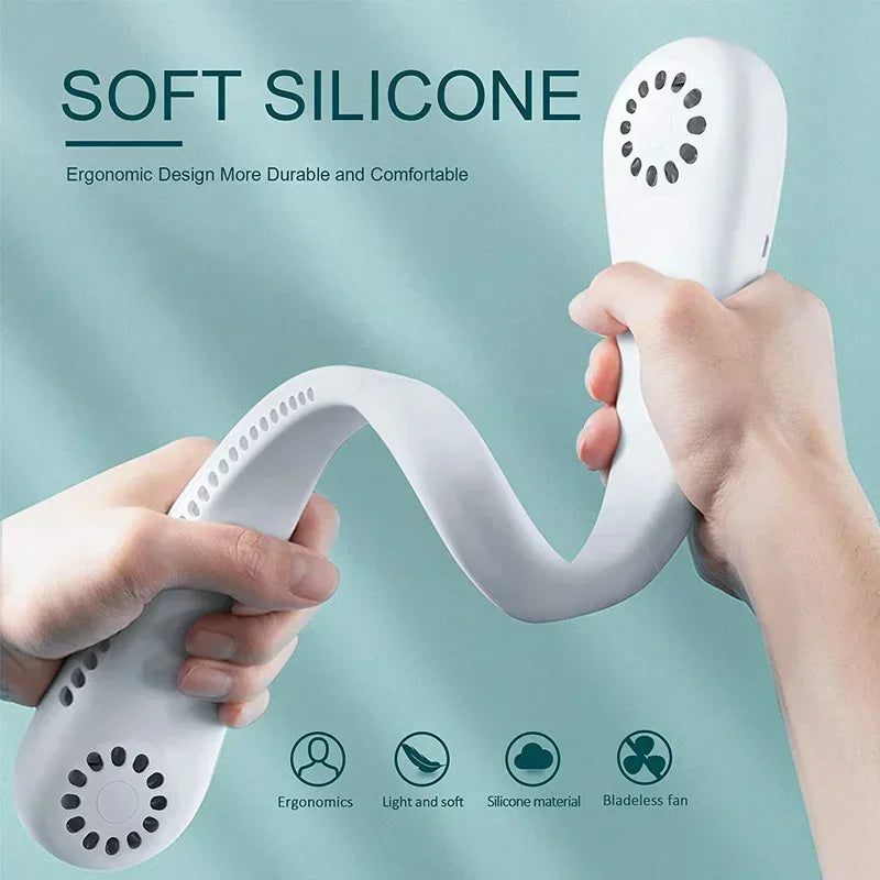 Portable Bladeless Neck Fan for Outdoor Activities
