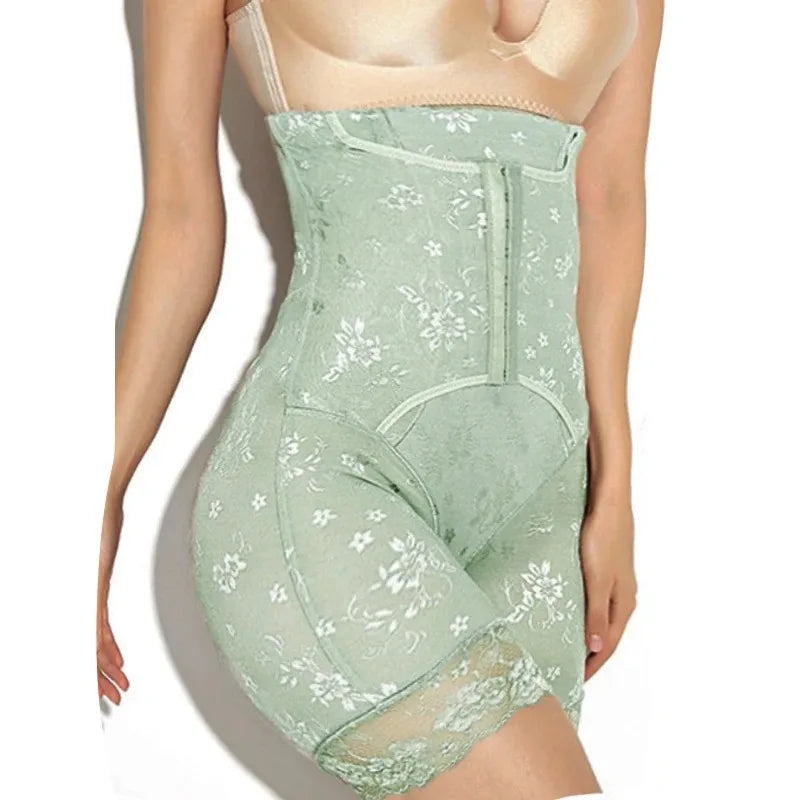 Dimmkof High Waist Tummy Control Panties Slim Seamless Lace Body Shaper Panties Waist Cincher Panties Waist Trimmer Boyshort