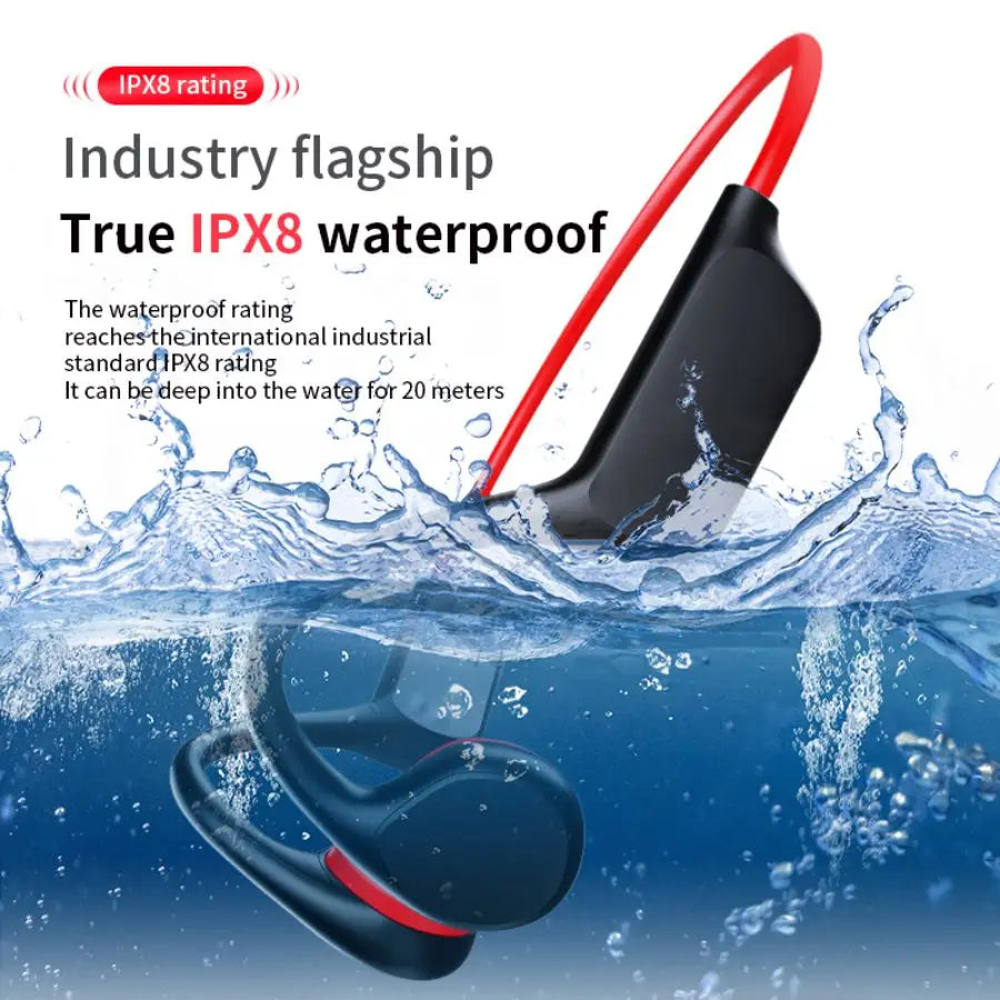 IPX8 Waterproof Bone Conduction Headphone