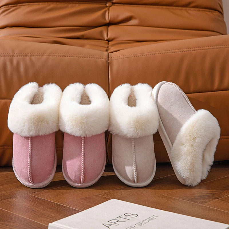 Cozy Cloud Slippers with faux fur lining