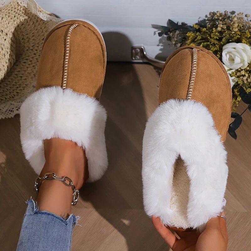 Cozy Cloud Slippers with faux fur lining