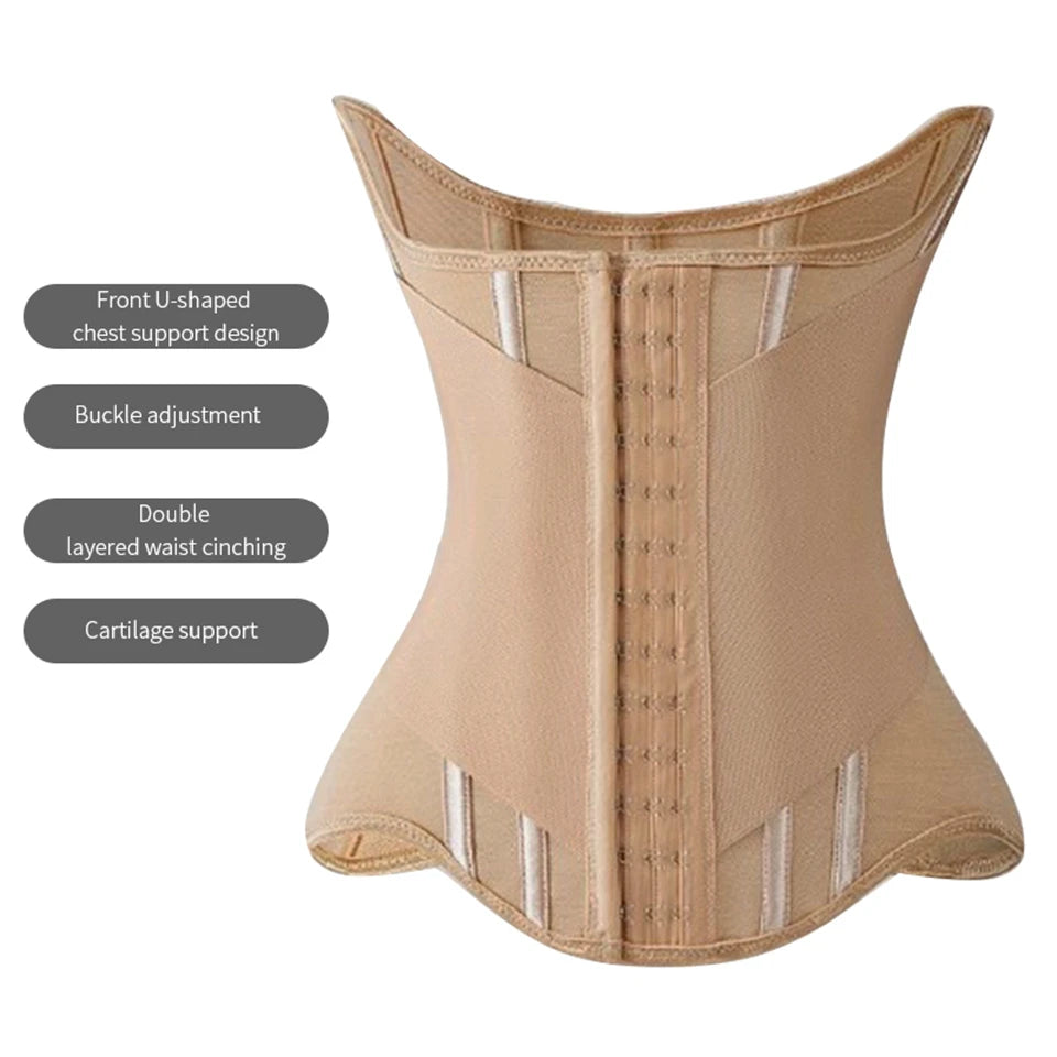 Wechery Waist Trainer Woman Body Shaper Slimmer Tummy Control Waist Shaper Belts Tight Hourglass Sheath Flat Belly Underwear