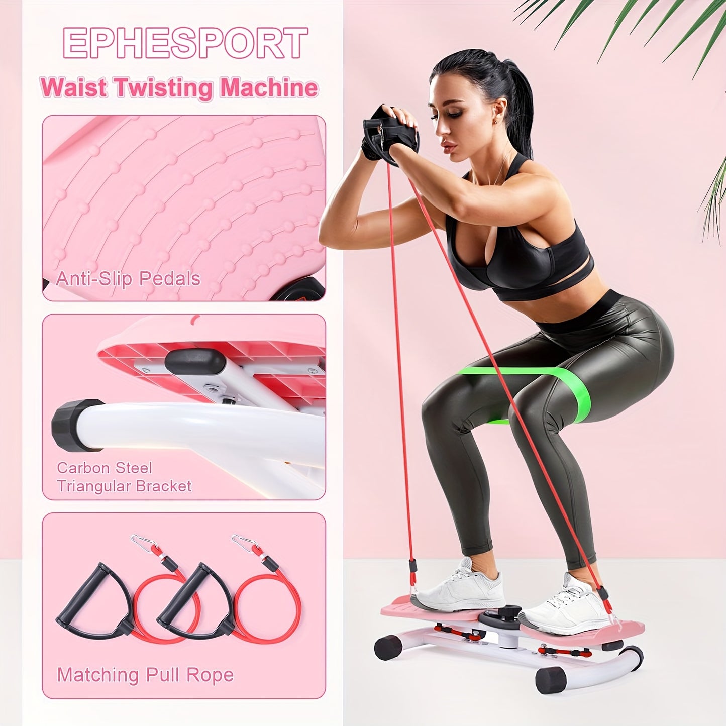 Waist Twisting Machine, Ab Twister Board For Exercise, Noiseless Exercise Waist TwisterFor Home Gym Equipment, 330 Lbs Capacity |Track Time, Reps, Calories With DigitalDisplay