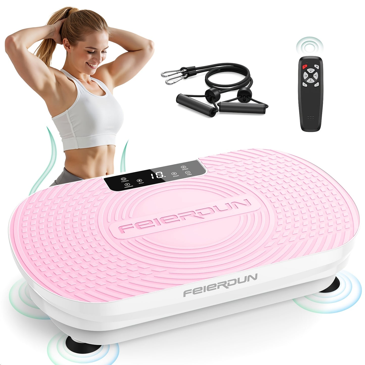 Vibration Plate Exercise Machine, 330 LBS Weight Capacity & Multiple Modes, Whole Body Vibration Plate Exercise Machine For Home, Power Plate Vibration Platform For Toning & Wellness, Valentines Day Gifts