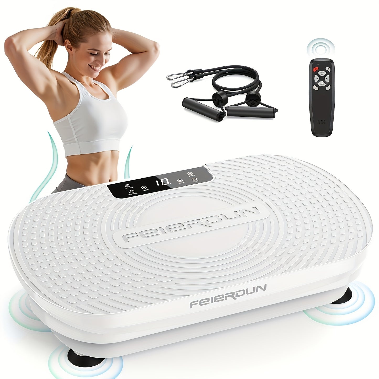 Vibration Plate Exercise Machine, 330 LBS Weight Capacity & Multiple Modes, Whole Body Vibration Plate Exercise Machine For Home, Power Plate Vibration Platform For Toning & Wellness, Valentines Day Gifts