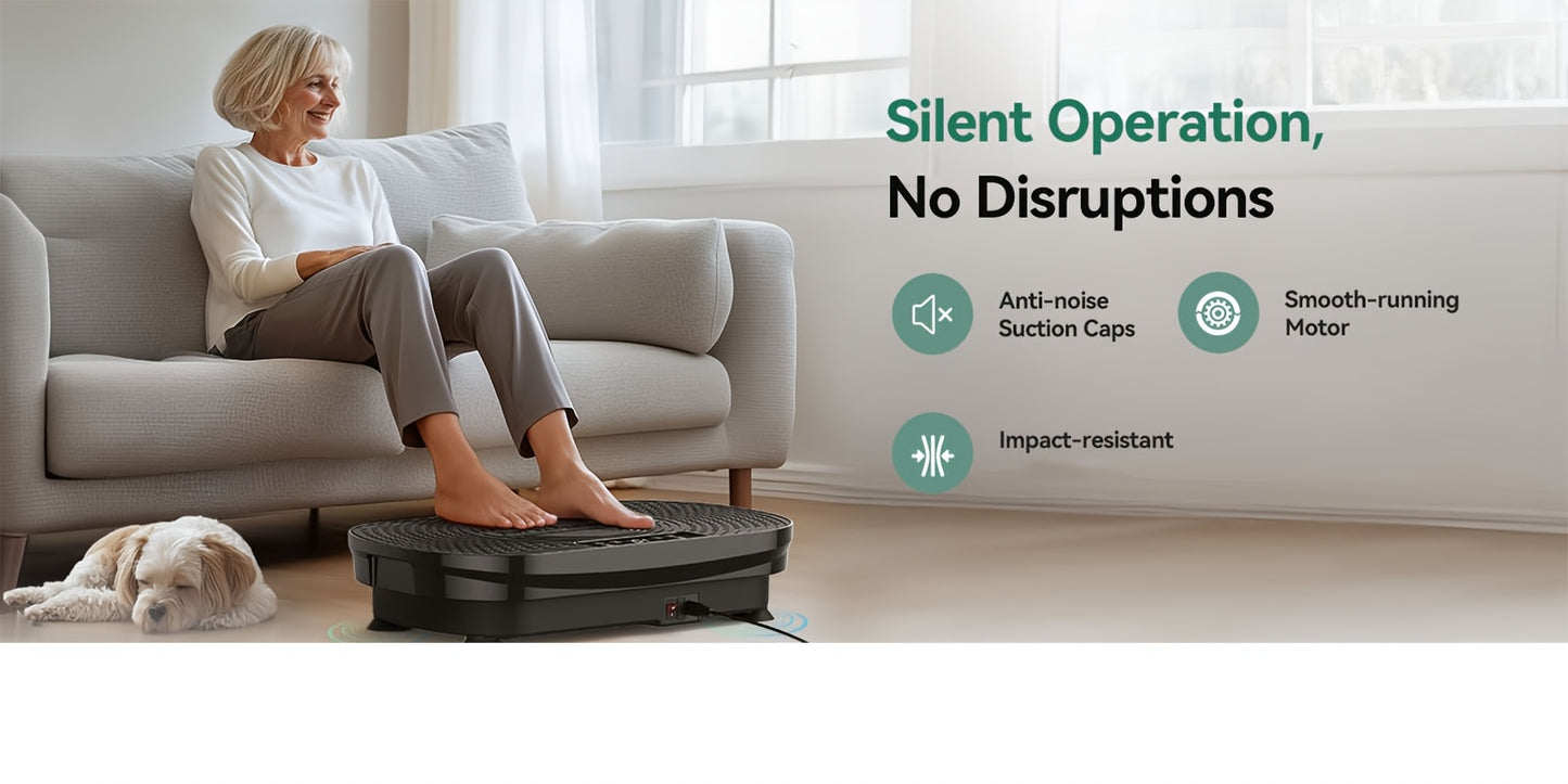 Vibration Plate Exercise Machine, 330 LBS Weight Capacity & Multiple Modes, Whole Body Vibration Plate Exercise Machine For Home, Power Plate Vibration Platform For Toning & Wellness, Valentines Day Gifts