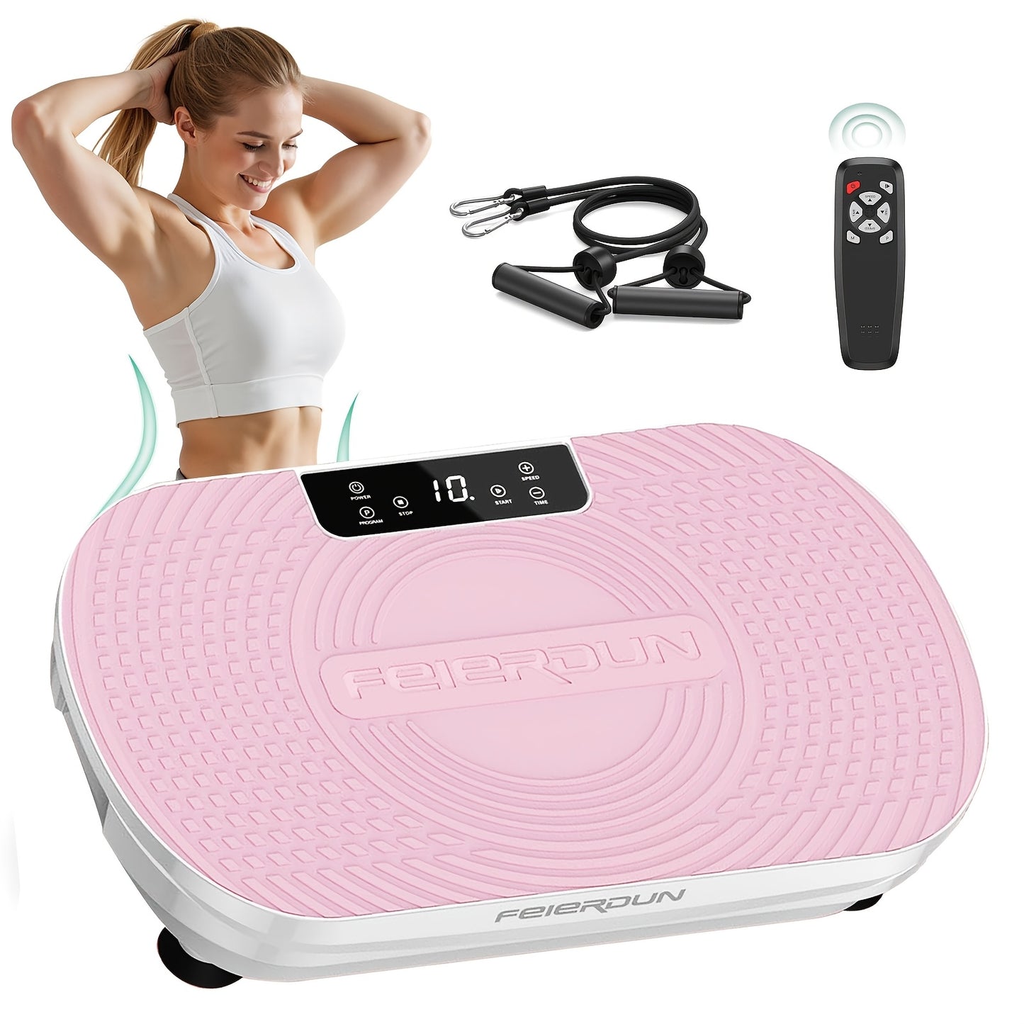 Vibration Plate Exercise Machine, 330 LBS Weight Capacity & Multiple Modes, Whole Body Vibration Plate Exercise Machine For Home, Power Plate Vibration Platform For Toning & Wellness, Valentines Day Gifts