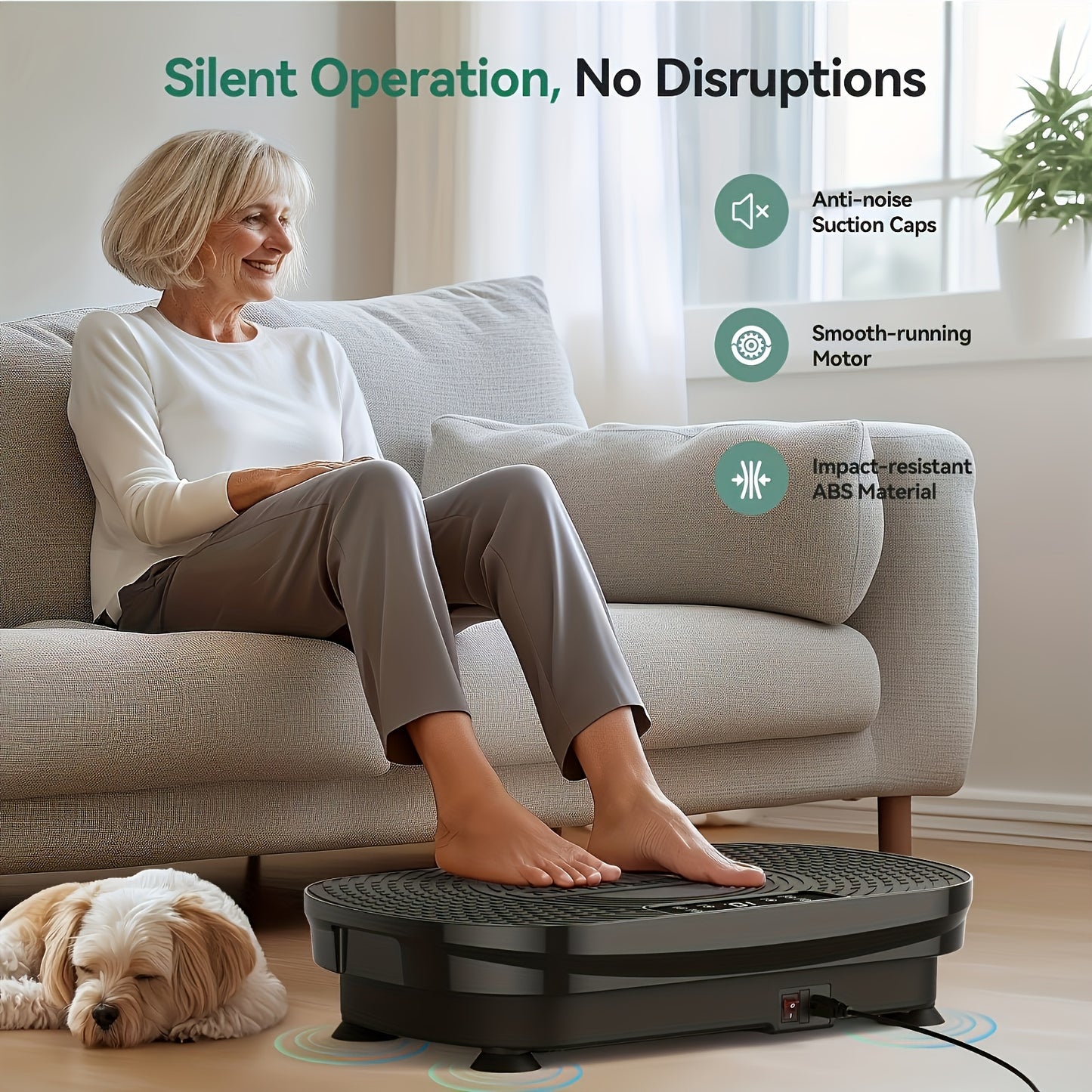 Vibration Plate Exercise Machine, 330 LBS Weight Capacity & Multiple Modes, Whole Body Vibration Plate Exercise Machine For Home, Power Plate Vibration Platform For Toning & Wellness, Valentines Day Gifts